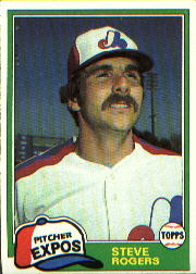 1981 Topps Baseball Cards      725     Steve Rogers